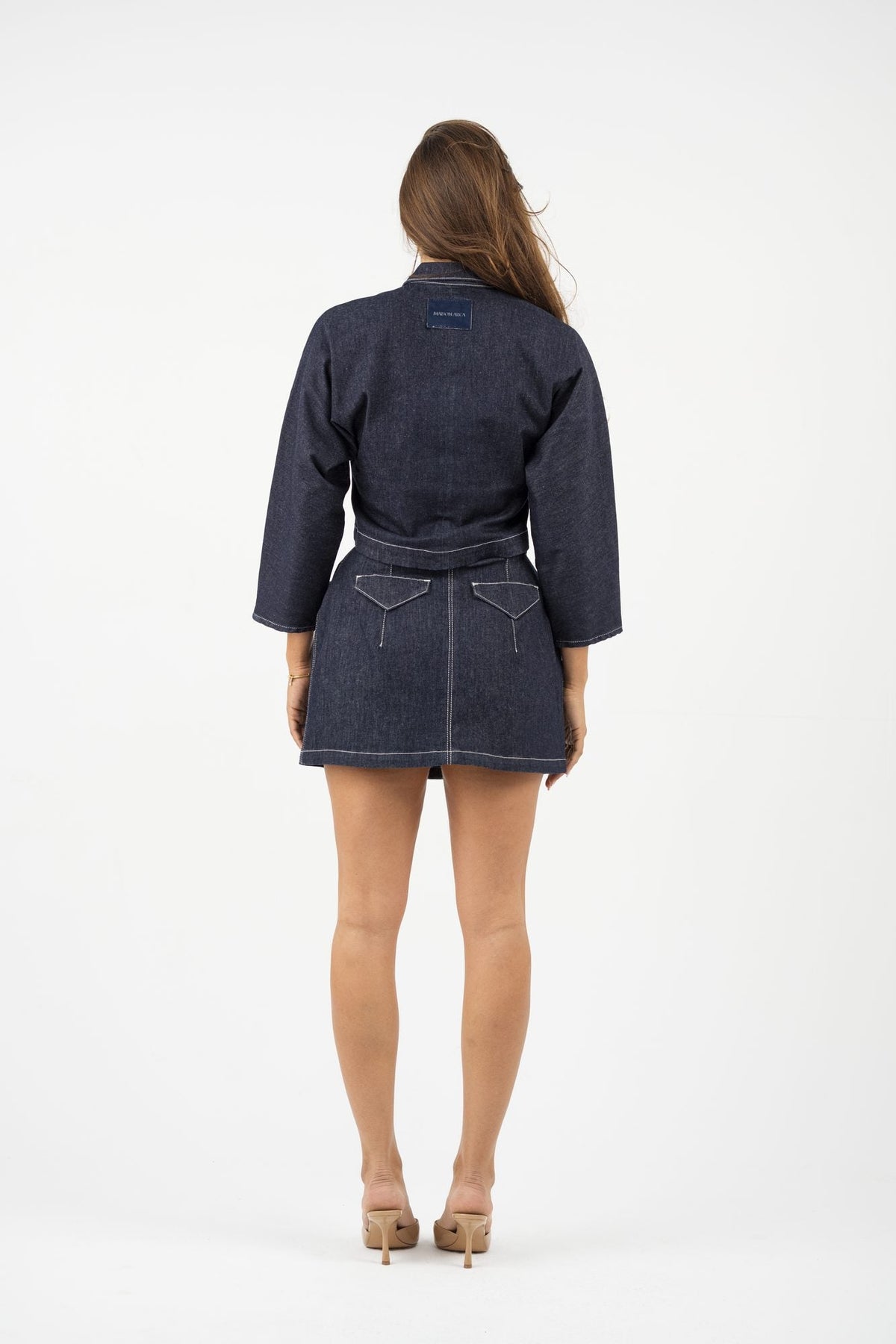 Hailey denim jacket — view 3 | Maison Arca