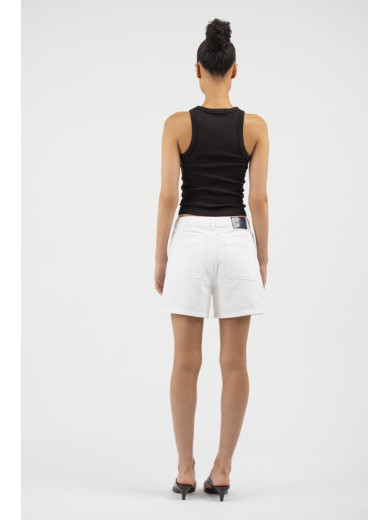 Maison Arca Deva — denim shorts in White — view 25