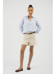 Maison Arca Deva — denim shorts in Ecru — view 29