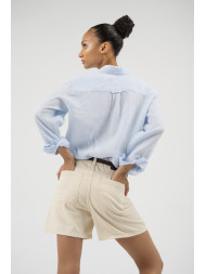 Maison Arca Deva — denim shorts in Ecru — view 31