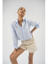 Maison Arca Deva — denim shorts in Ecru — view 32