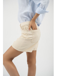 Maison Arca Deva — denim shorts in Ecru — view 34