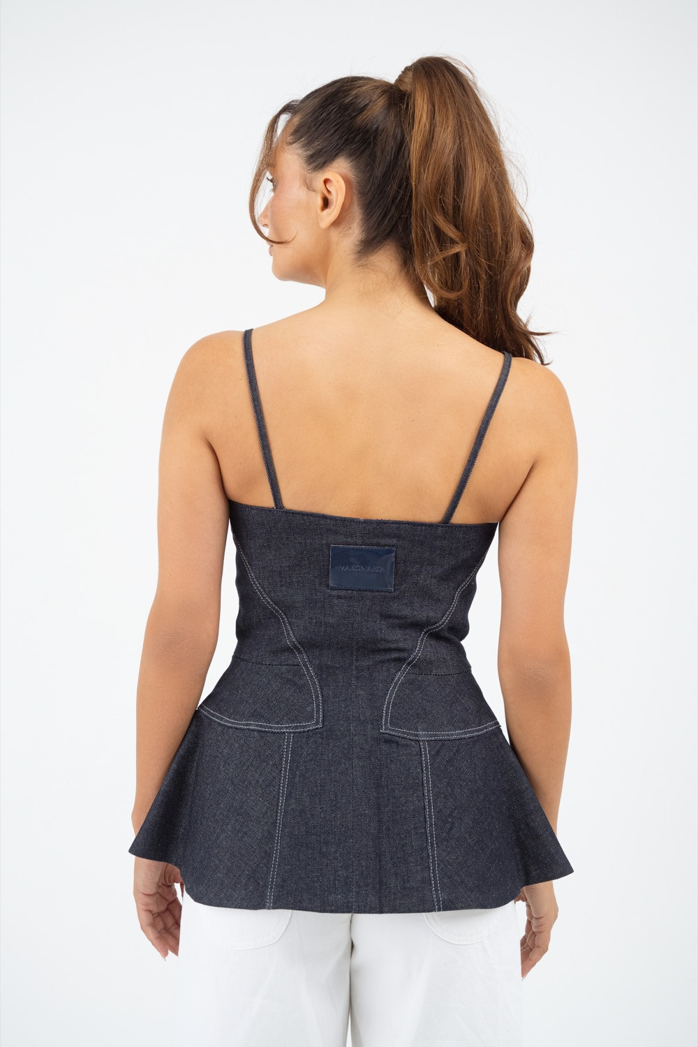 Maison Arca Aurora — denim top — view 2