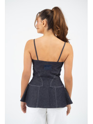 Maison Arca Aurora — denim top — view 2