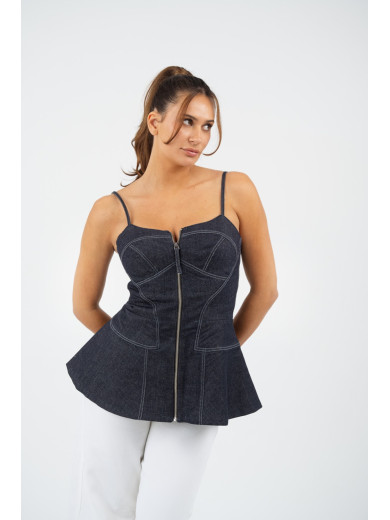 Maison Arca Aurora — denim top