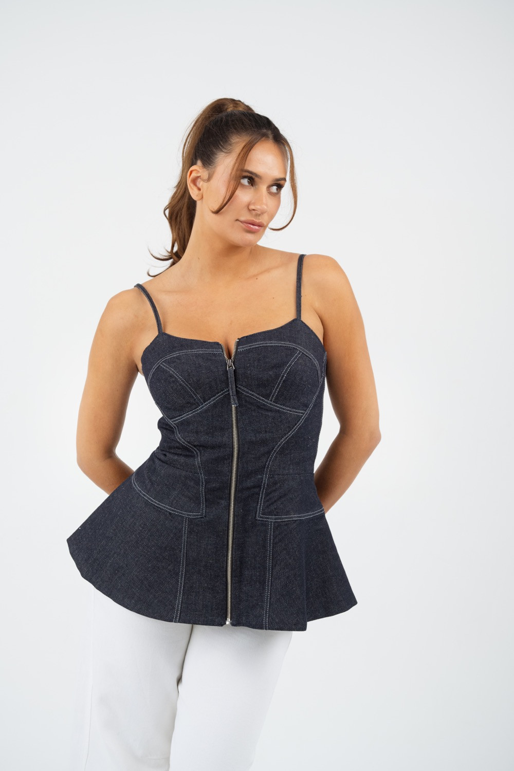 Maison Arca Aurora — denim top