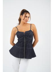 Maison Arca Aurora — denim top