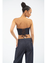 Maison Arca Lydia — denim top — view 2