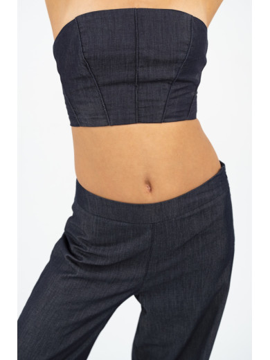 Maison Arca Lydia — denim top — view 4