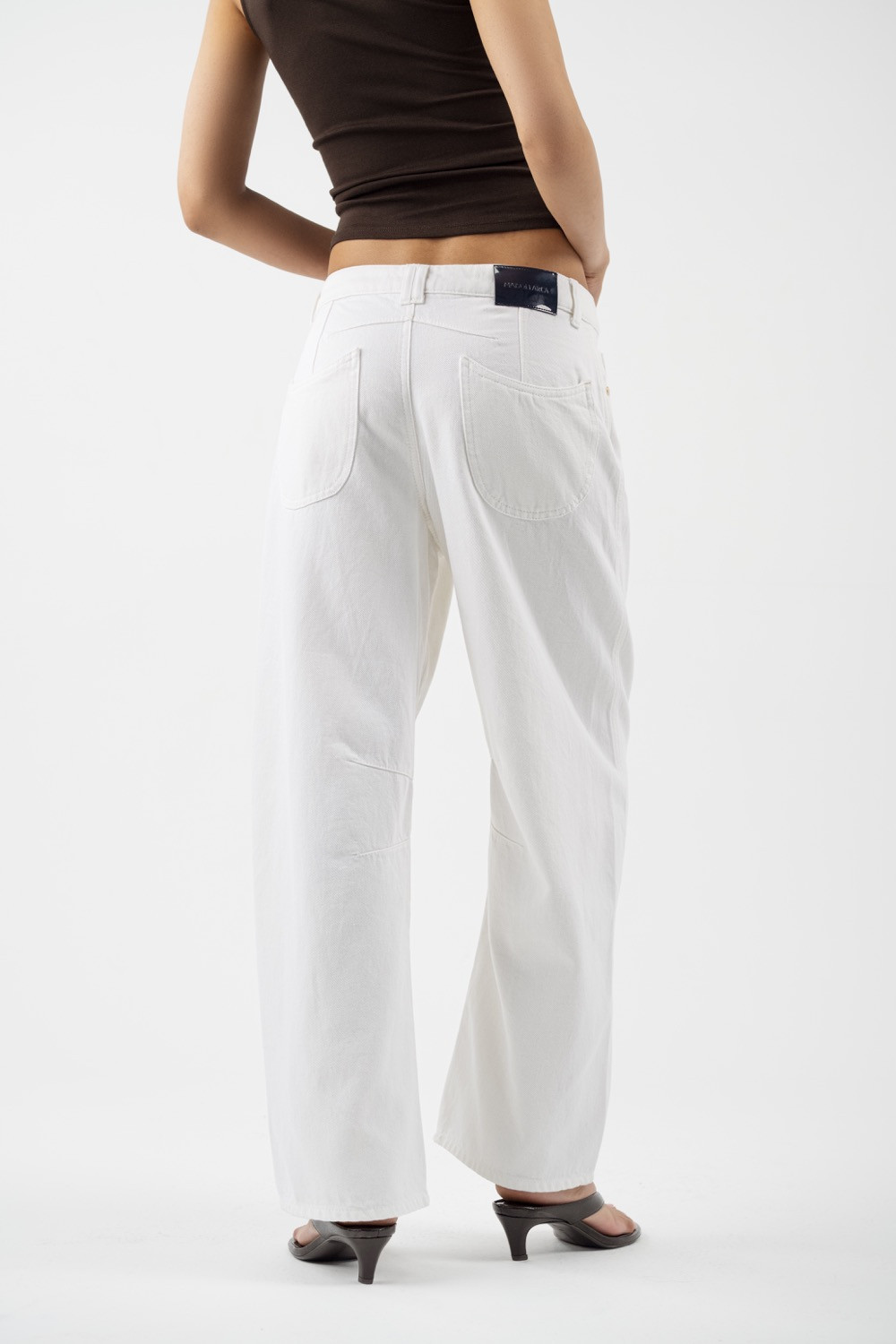 Maison Arca Caroline — denim jeans in White — view 11