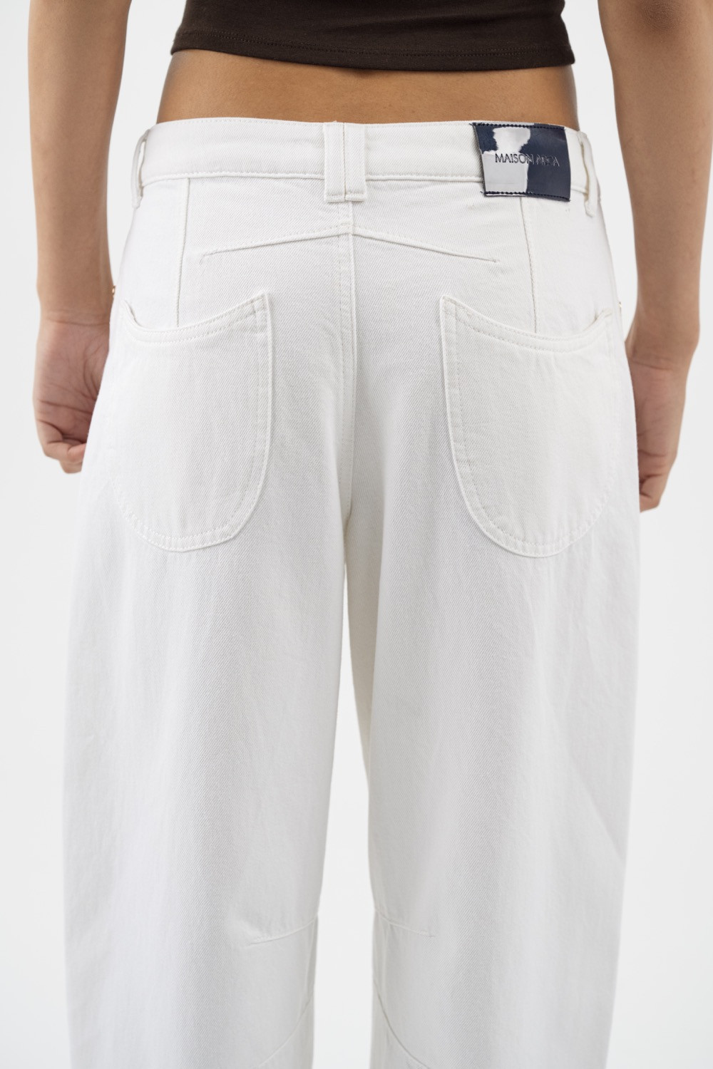 Maison Arca Caroline — denim jeans in White — view 13