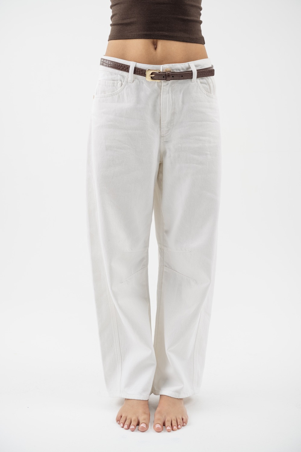 Maison Arca Caroline — denim jeans in White — view 12