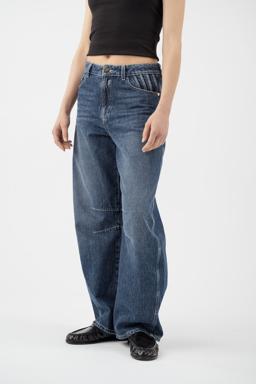 Maison Arca Caroline — denim jeans in Rinse — view 23
