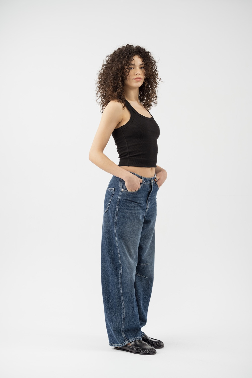 Maison Arca Caroline — denim jeans in Rinse — view 28