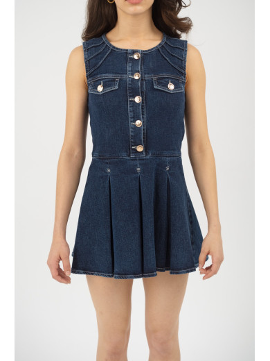 Maison Arca Coco — denim dress in Coco Arca — view 4