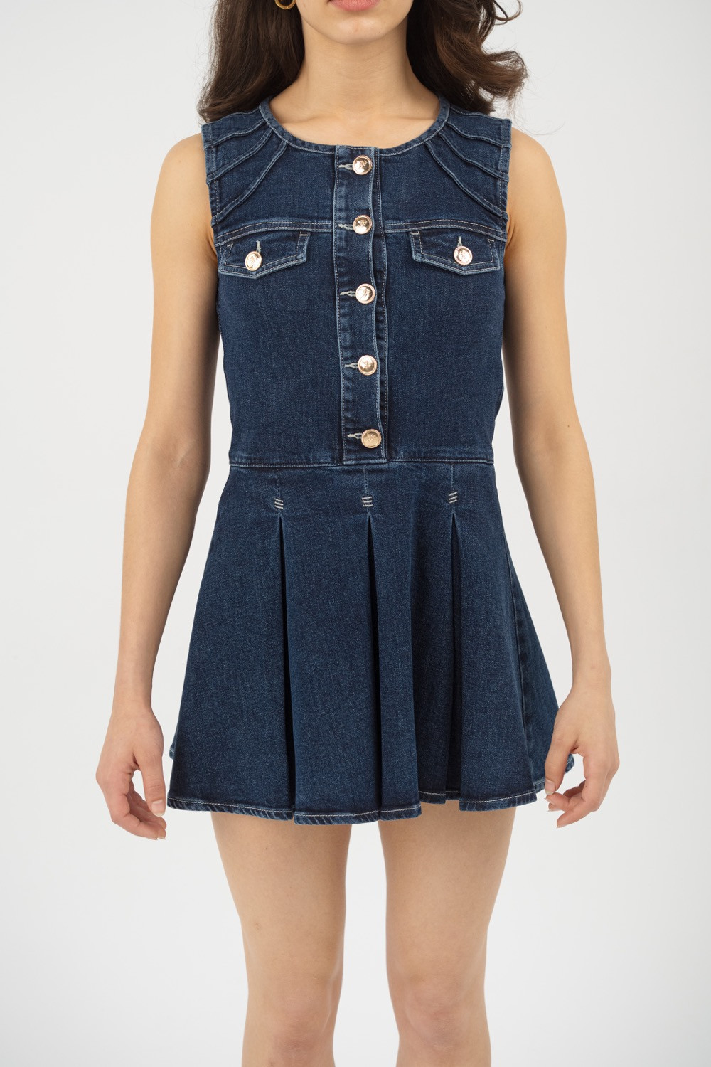 Maison Arca Coco — denim dress in Coco Arca — view 4