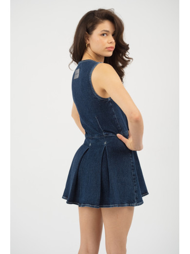 Maison Arca Coco — denim dress in Coco Arca — view 5