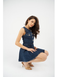 Maison Arca Coco — denim dress in Coco Arca — view 6