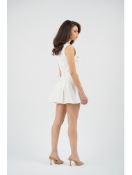Maison Arca Coco — denim dress in Coco White — view 9