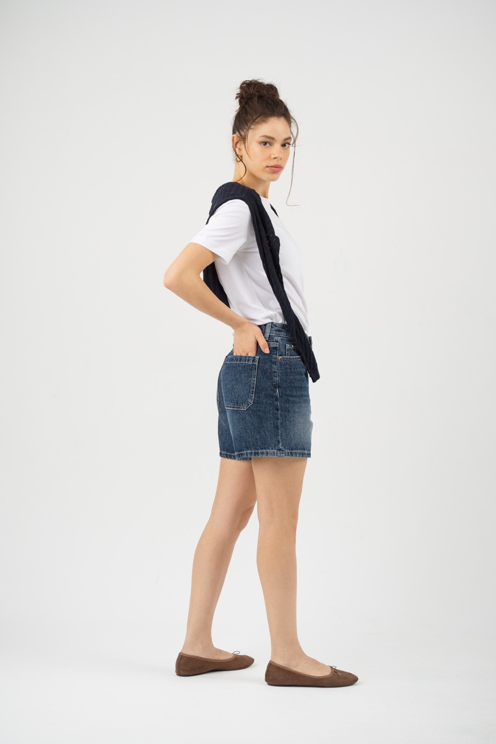 Deva — Denim Shorts | Maison Arca