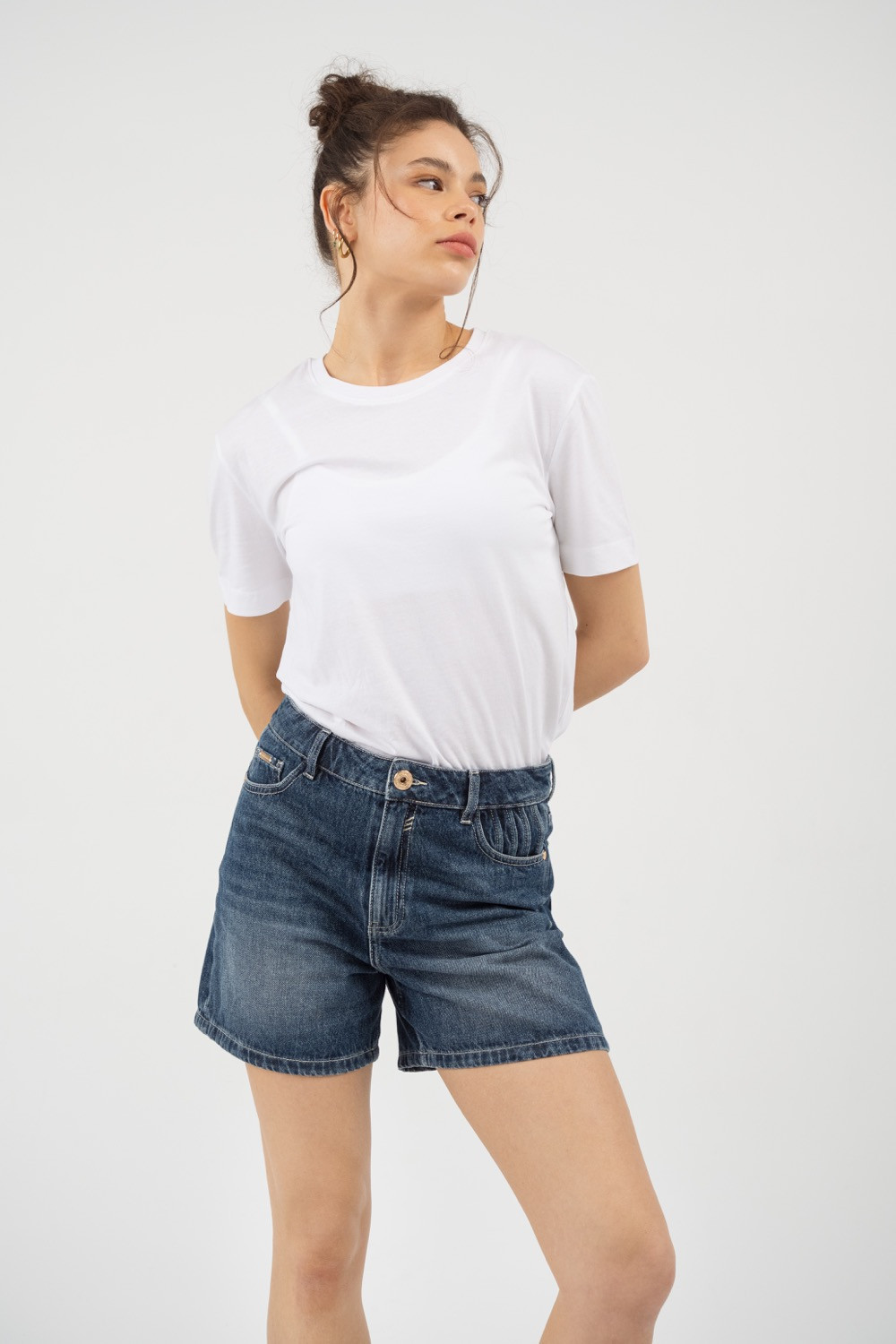 Maison Arca Deva — denim shorts in Short Arca — view 9