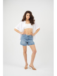Maison Arca Deva — denim shorts in Aqua