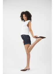 Maison Arca Deva — denim shorts in Rinse — view 19
