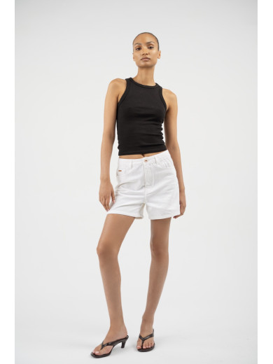 Maison Arca Deva — denim shorts in White — view 21