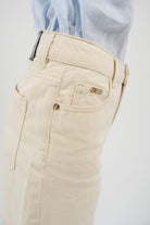Deva denim shorts in Ecru — view 7 | Maison Arca