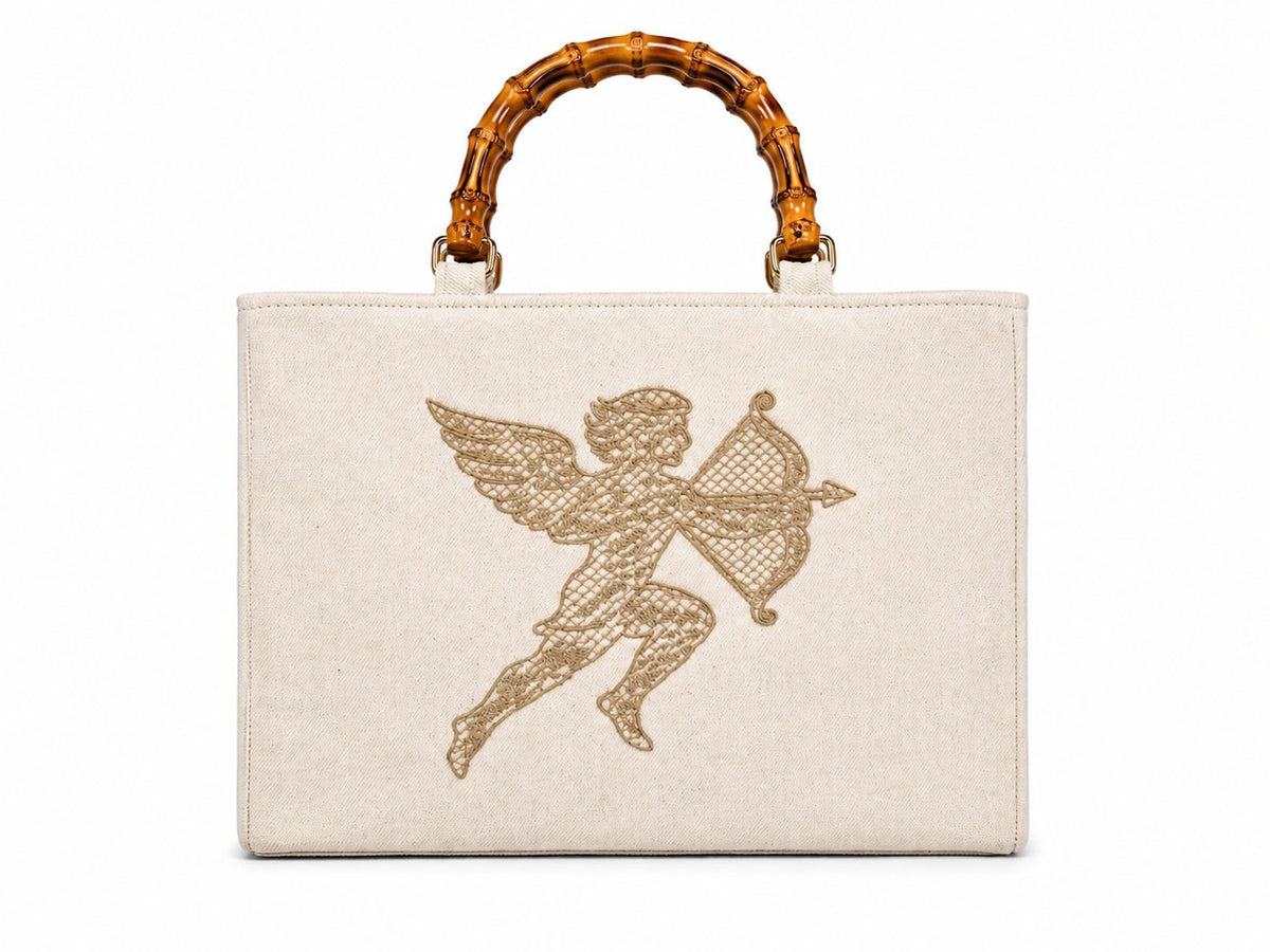 Santorini denim bag — view 3 | Maison Arca