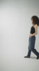 Caroline mid-rise barrel-leg jean in Rinse wash — video | Maison Arca